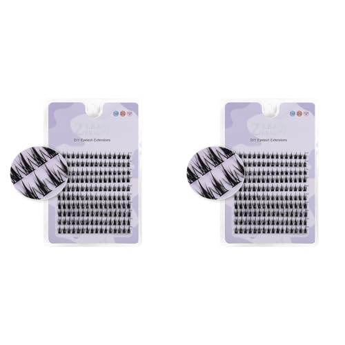MAYCREATE® False Eyelash Extensions Kit DIY 160pcs Eye Lashes Clusters 11-12-13mm Mixed Natural Curl False Eyelashes for Women Girls Home Use Wispy Lash X 2 MAYCREATE® False Eyelash Extensions Kit DIY 160pcs Eye Lashes Clusters 11-12-13mm Mixed Natural Curl False Eyelashes for Women Girls Home Use Wispy Lash X 2